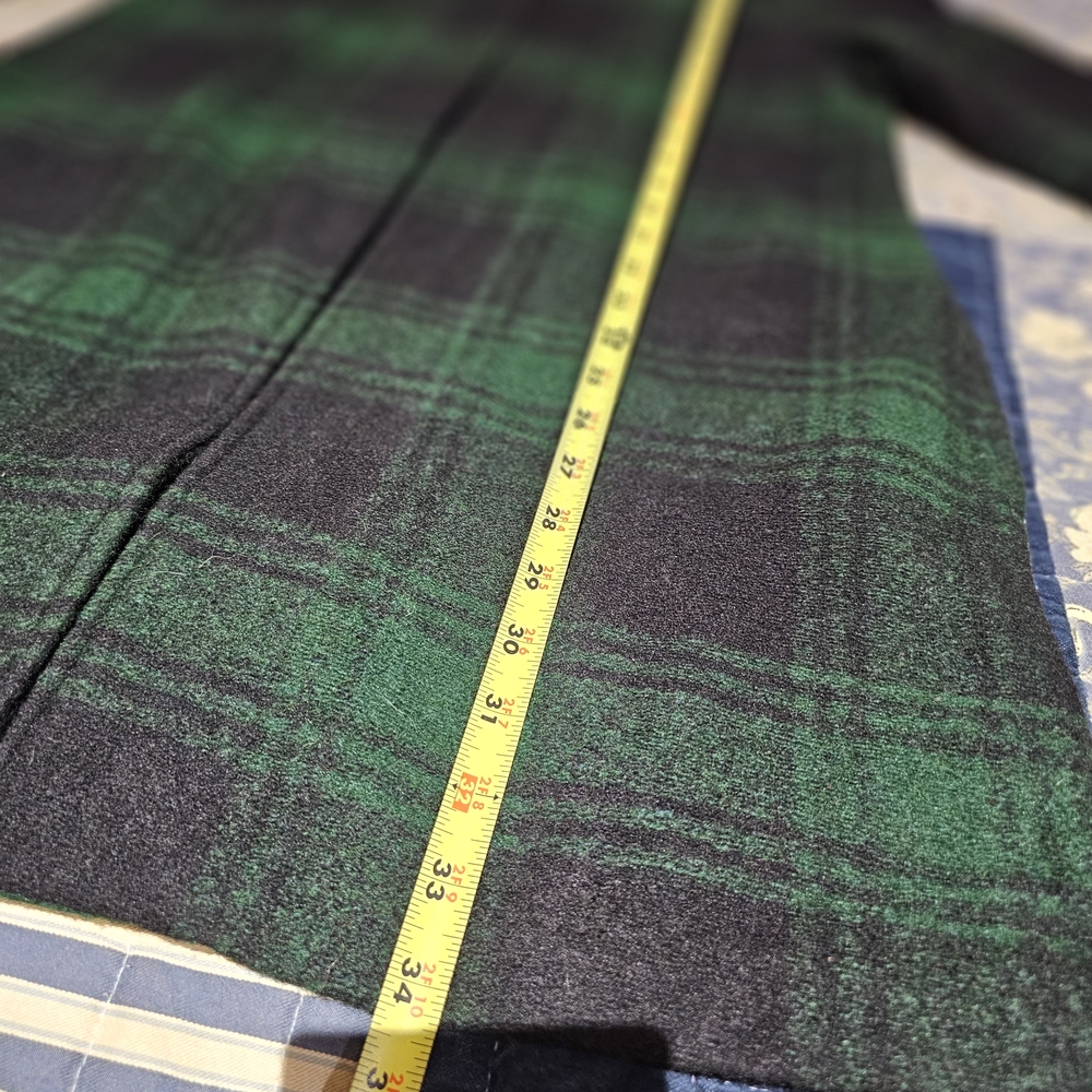 Max Studio Green and Black Plaid Cardigan - Size M - Picture 5 of 7